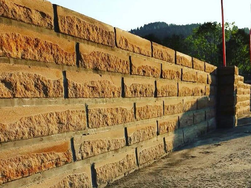 Super Pedras - Muro confeccionado com Laje de Grês